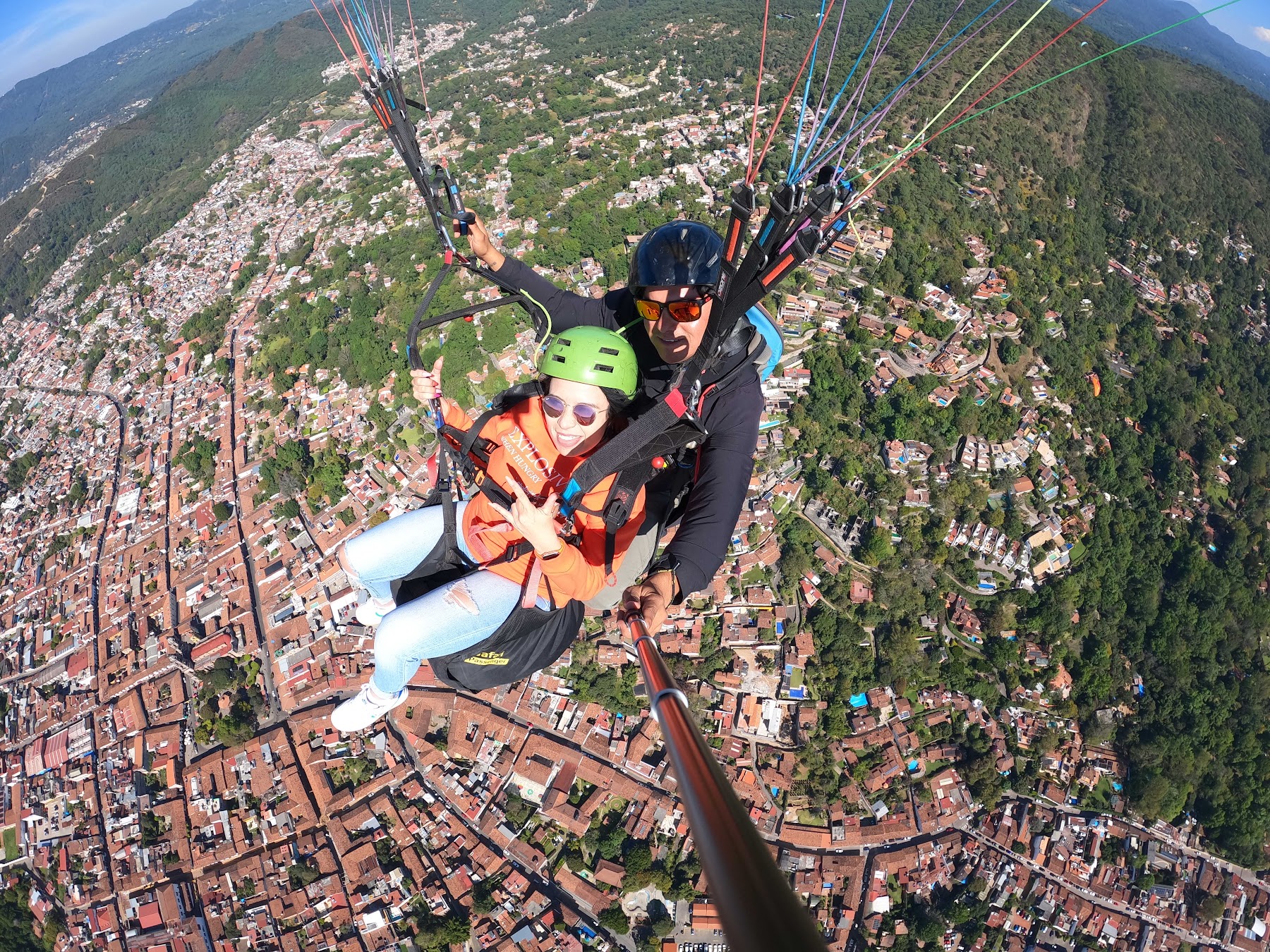 Vuelo en parapente, Valle de Bravo